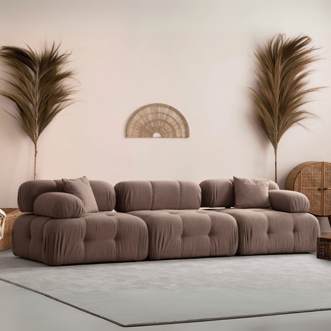 Modulares Sofa 3-Sitzer-Doblo-Cappuccino