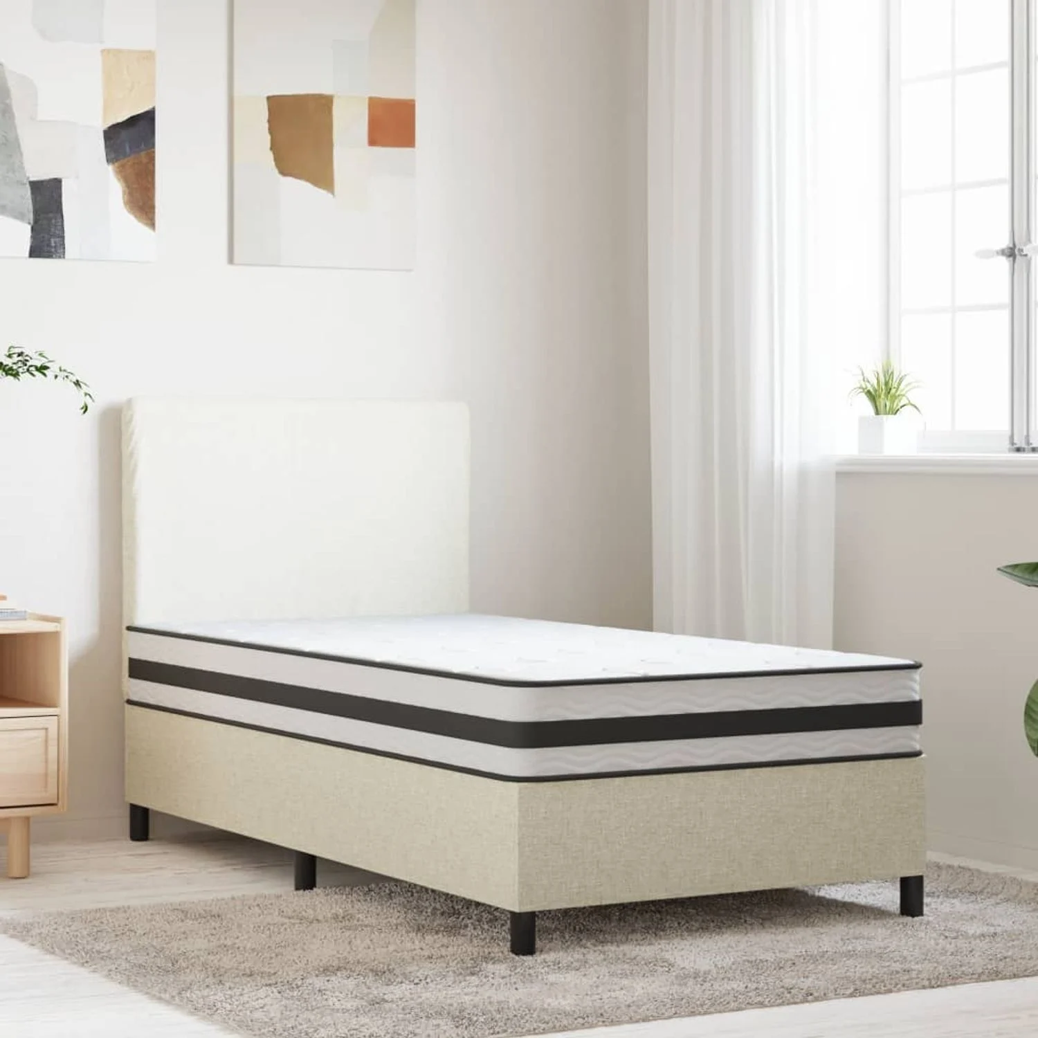 vidaXL Matratze Bonnell-Federkern Mittel 120x200 cm 3206392