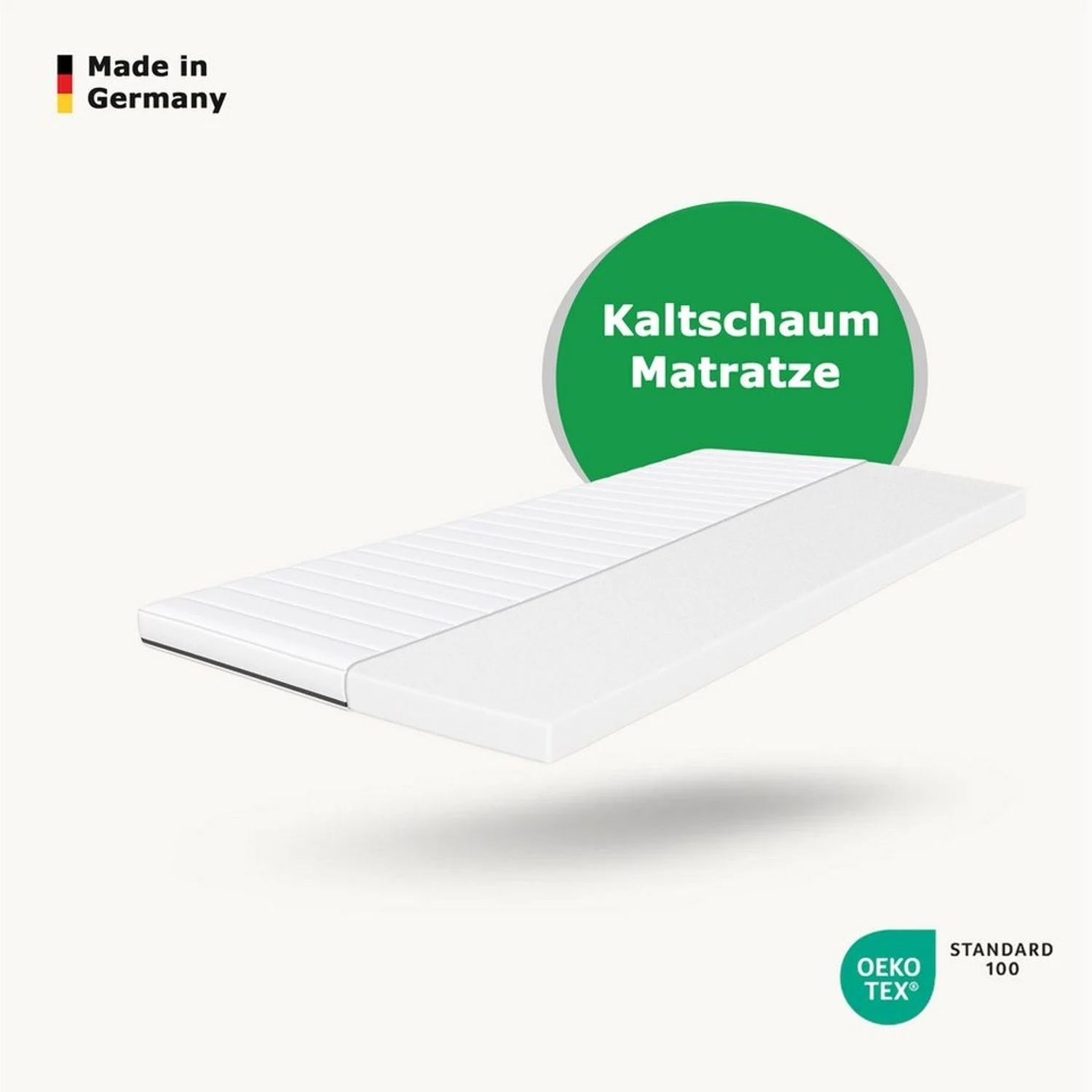 Kaltschaummatratze 7 Zonen Matratze 90x200 cm, 140x200 cm, Wendematratze, Schlaftroll, 11 cm hoch, Kaltschaummatratze mit H3 Härte– fest & stützend, ideal für Rückenlage