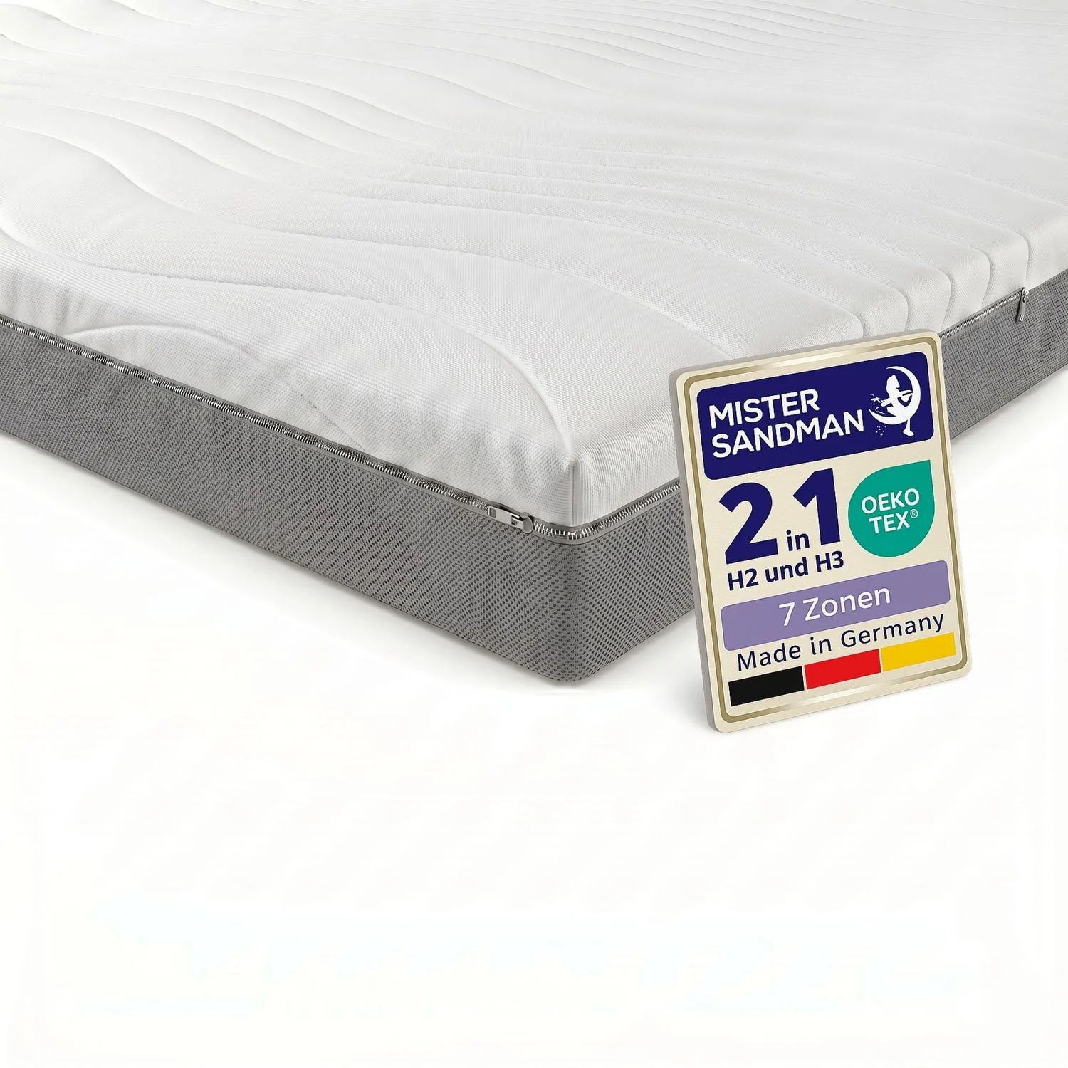 Ergonomische Kaltschaum Matratze - Matratzen Höhe 13 cm - 7 Körperzonen - 90x190 - Kaltschaummatratze H3 - Bequem und pflegeleicht