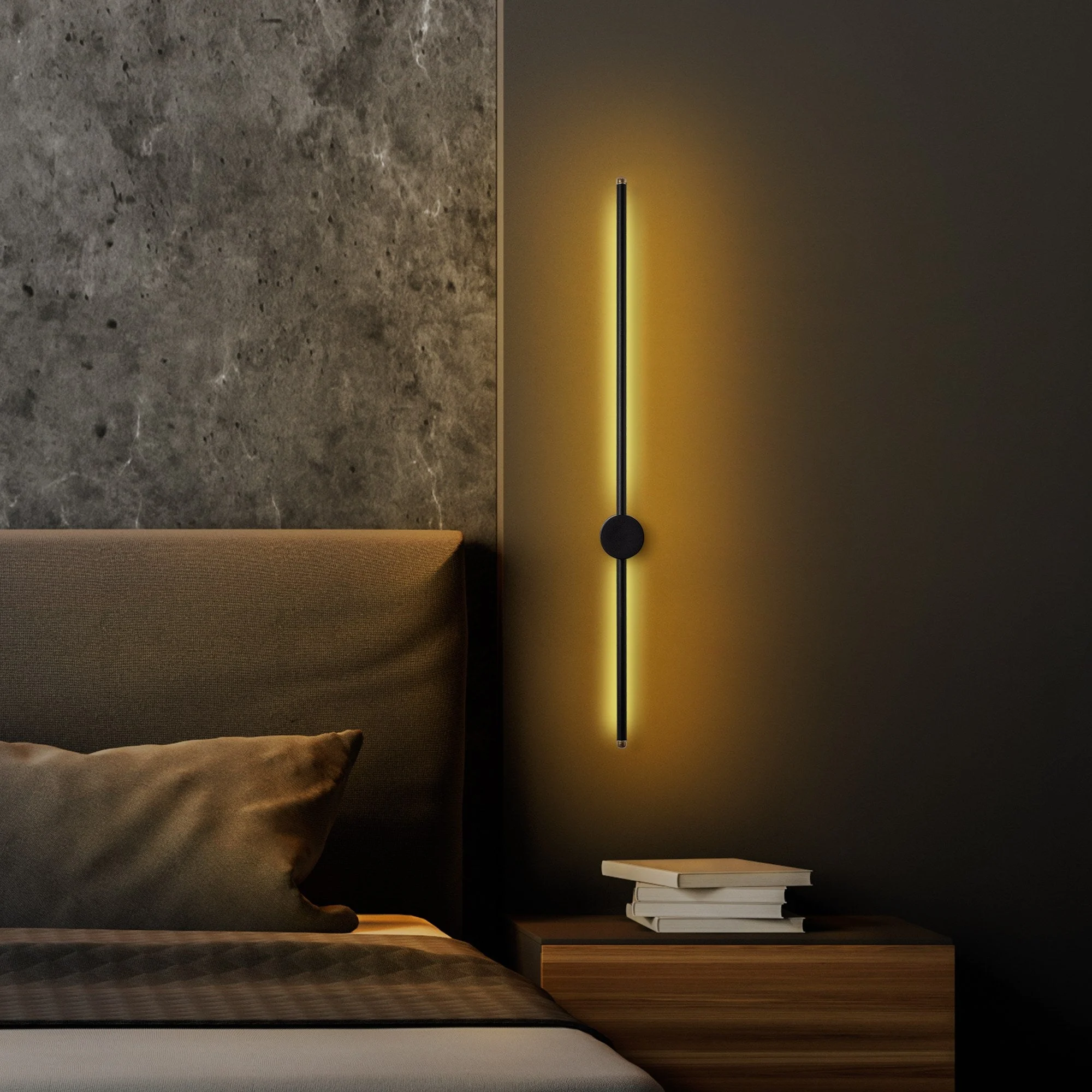 Wandlampe Black-Metal-Wirbel