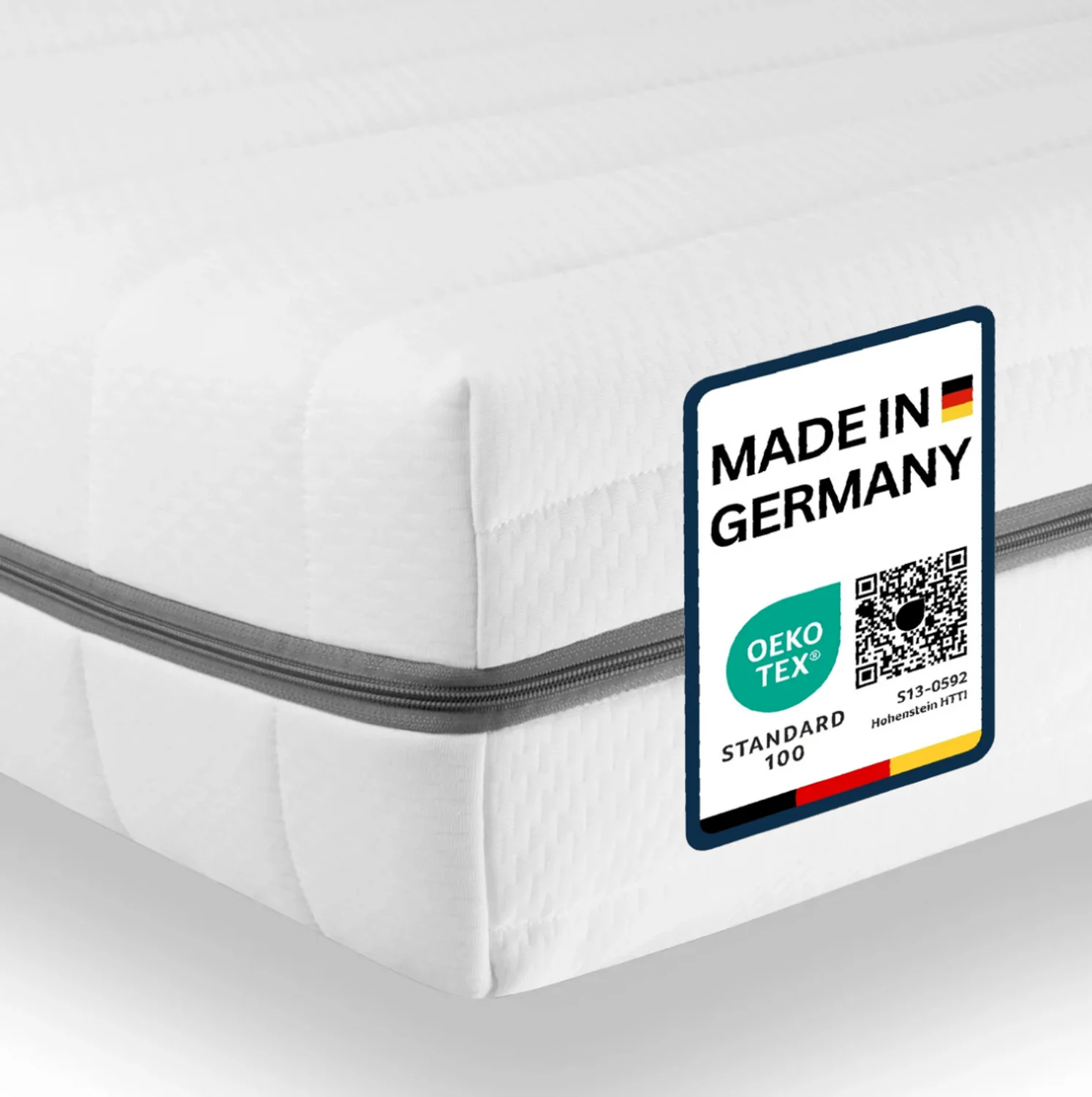 Ergonomische Matratze - Matratze 140x200, 7 Zonen Kaltschaummatratze, 2in1 Matratzen Härtegrad H2 H3, Made in Germany