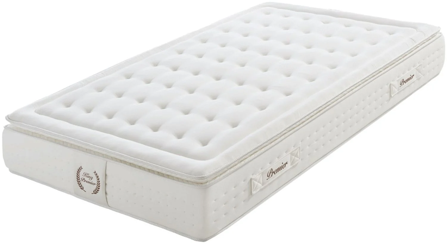 Moonia King Premier Spring Matratze Taschenfederkern Weiß 80x190cm