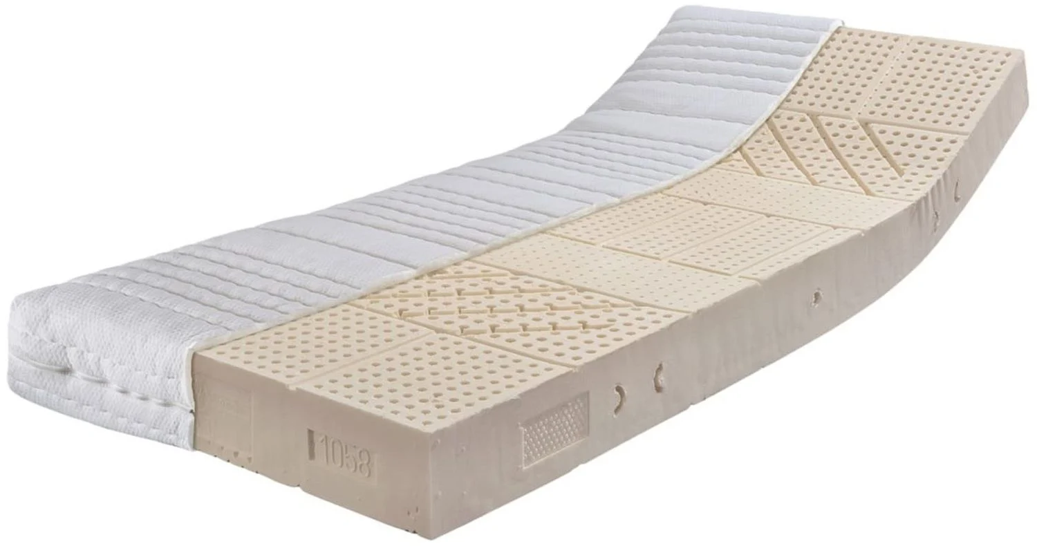 Latexmatratze Latexmatratze Komfort-NATURA Härtegrad H3 (RG.., RAVENSBERGER Matratzen, 19 cm hoch, Härtegrad H 3 (RG 80) 80x200 cm mit Baumwoll-Doppeltuch-Bezug