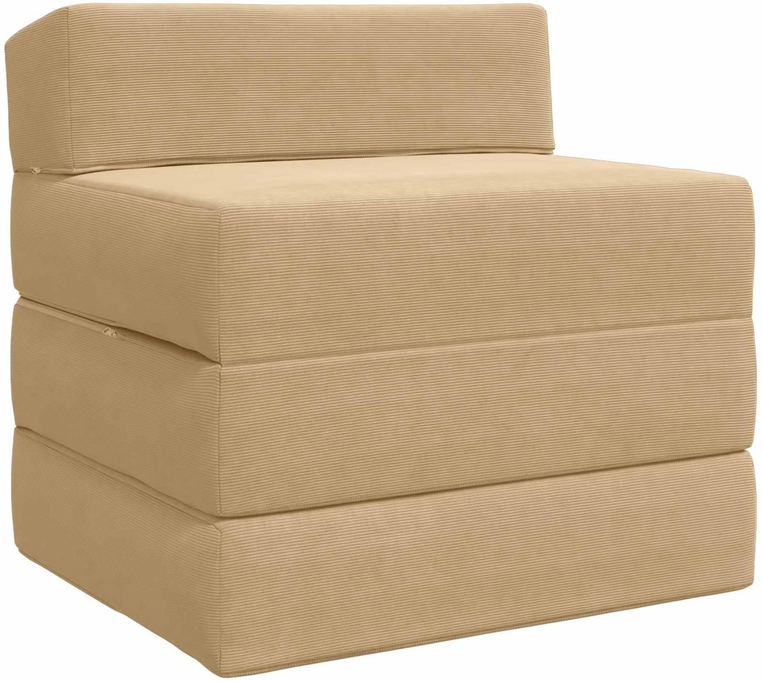 vidaXL Klappsofa Bett Hellgrün-Grau 200 x 70 x 10 cm Cordstoff 900032