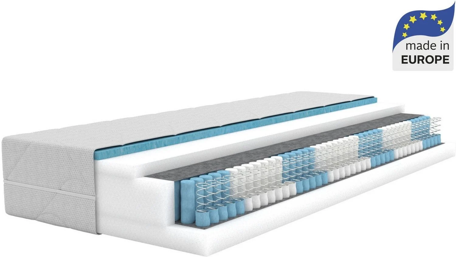 Taschenfederkernmatratze NEUHEIT: Sonet 28, 7 Zonen Matratze 90x200 cm, 140x200 cm & mehr, OTTO home, 28 cm hoch, Wendematratze H2/H3/H4, 1000 Federn (bei 100x200 cm), Hypersoftschaum