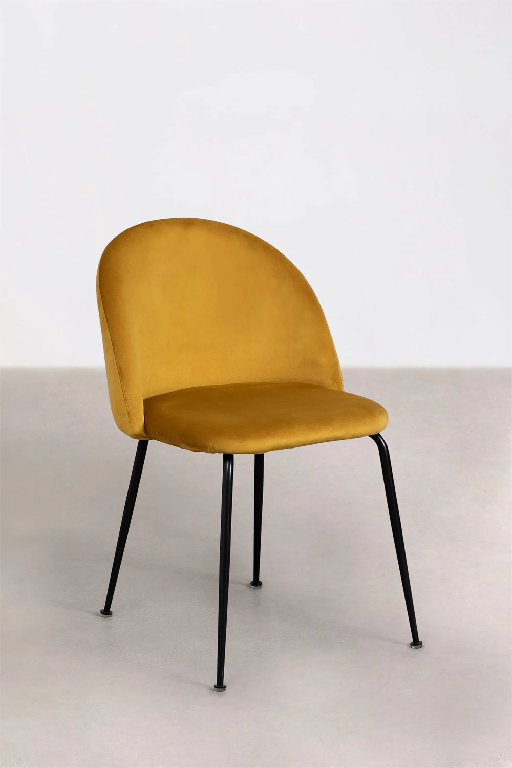 4er-Set Esszimmerstühle aus Samt Kana Design