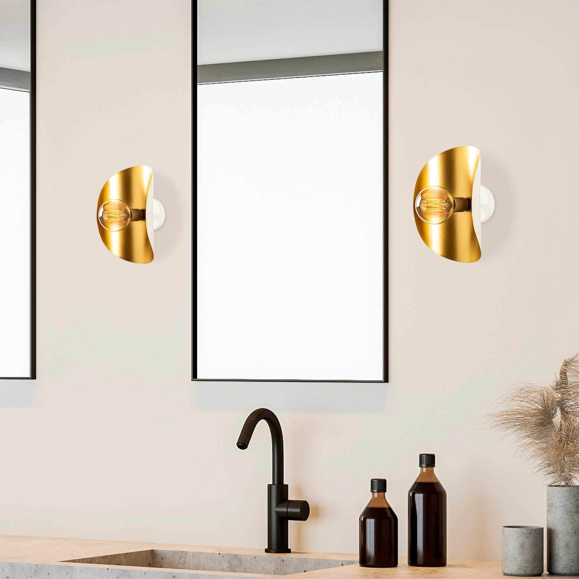 Wandlampe Goldmetall-Echelon