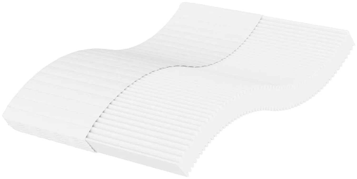 vidaXL Schaumstoffmatratze Weiß 120x220 cm Härtegrad H2 H3 4016641
