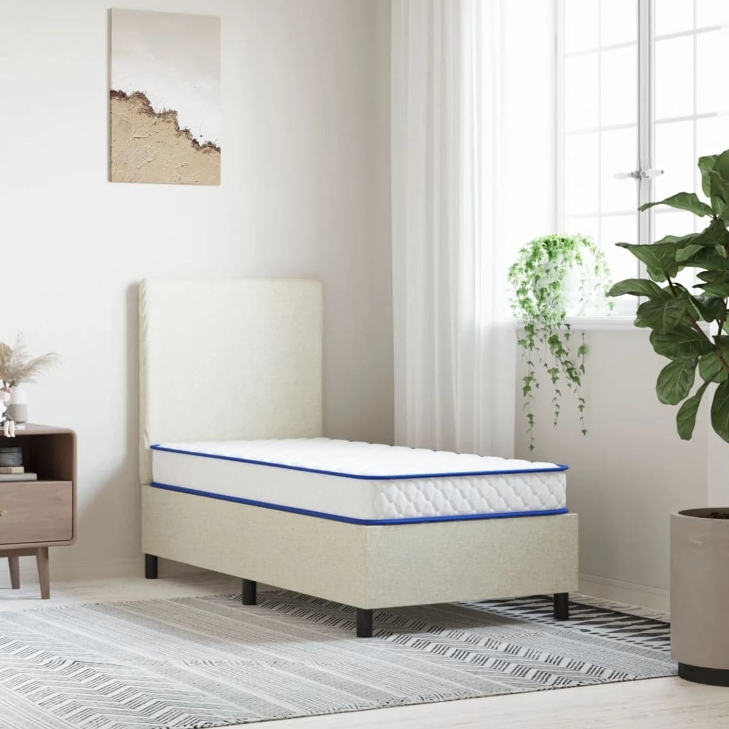 vidaXL Memory-Schaum-Matratze 80x160x17 cm Weich Weiß 4013416