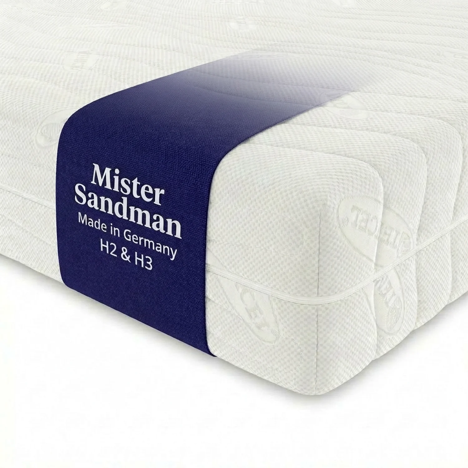 Mister Sandman Hybrid Matratze 90x200 cm H2/H3, 22 cm Höhe, 7-Zonen Kaltschaum & Gelschaum, Wendematratze, Atmungsaktiver Lyocell Bezug, Waschbar