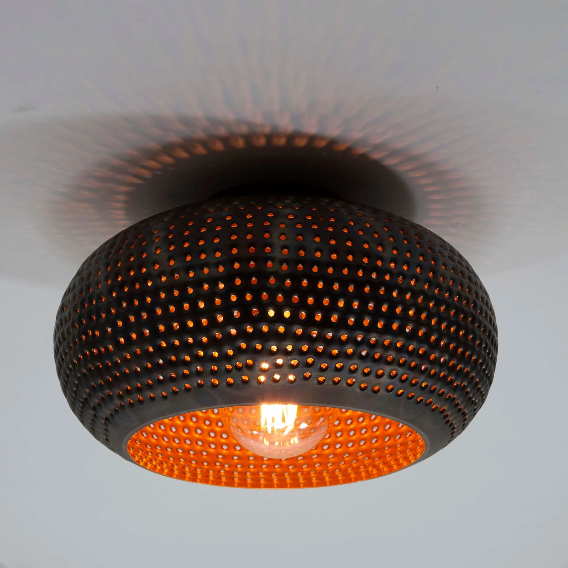 Deckenleuchte Industriell Linda Metall Ø35