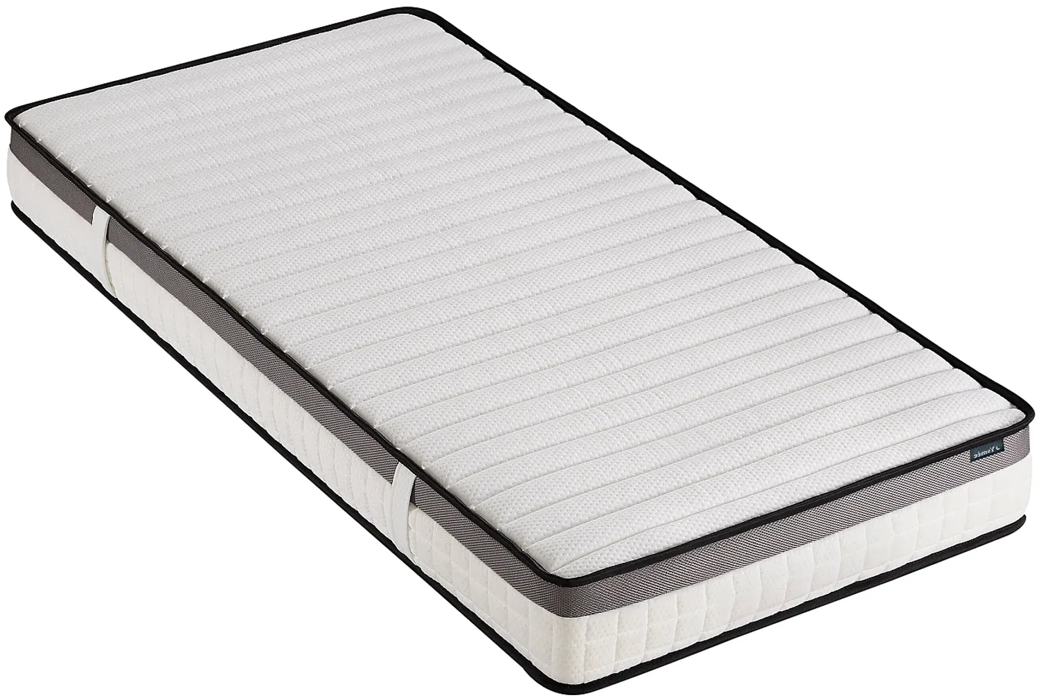Vente-unique - ORTHOMEMORY Matratze Stoff Weiß - B 90 cm x H 19 cm x L 200 cm