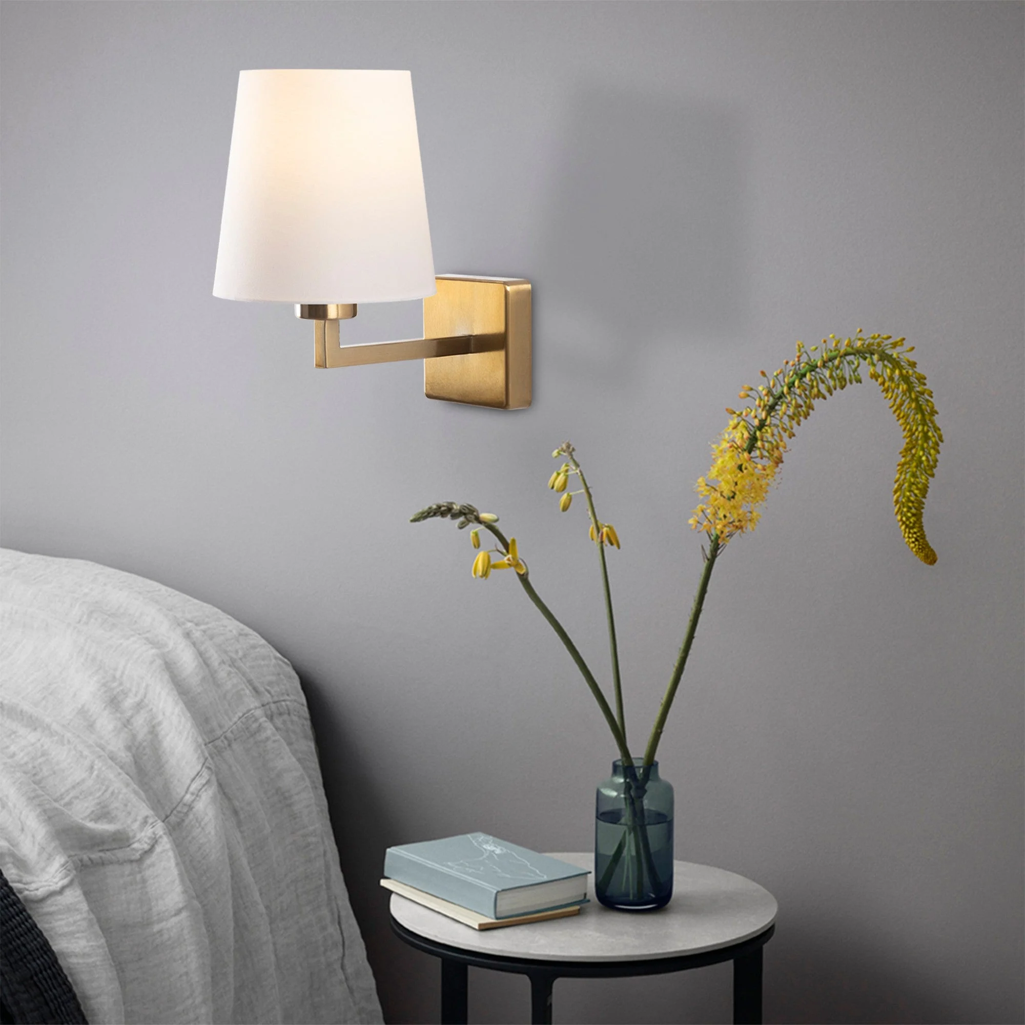 Wandlampe Weißer Staub Ashburn