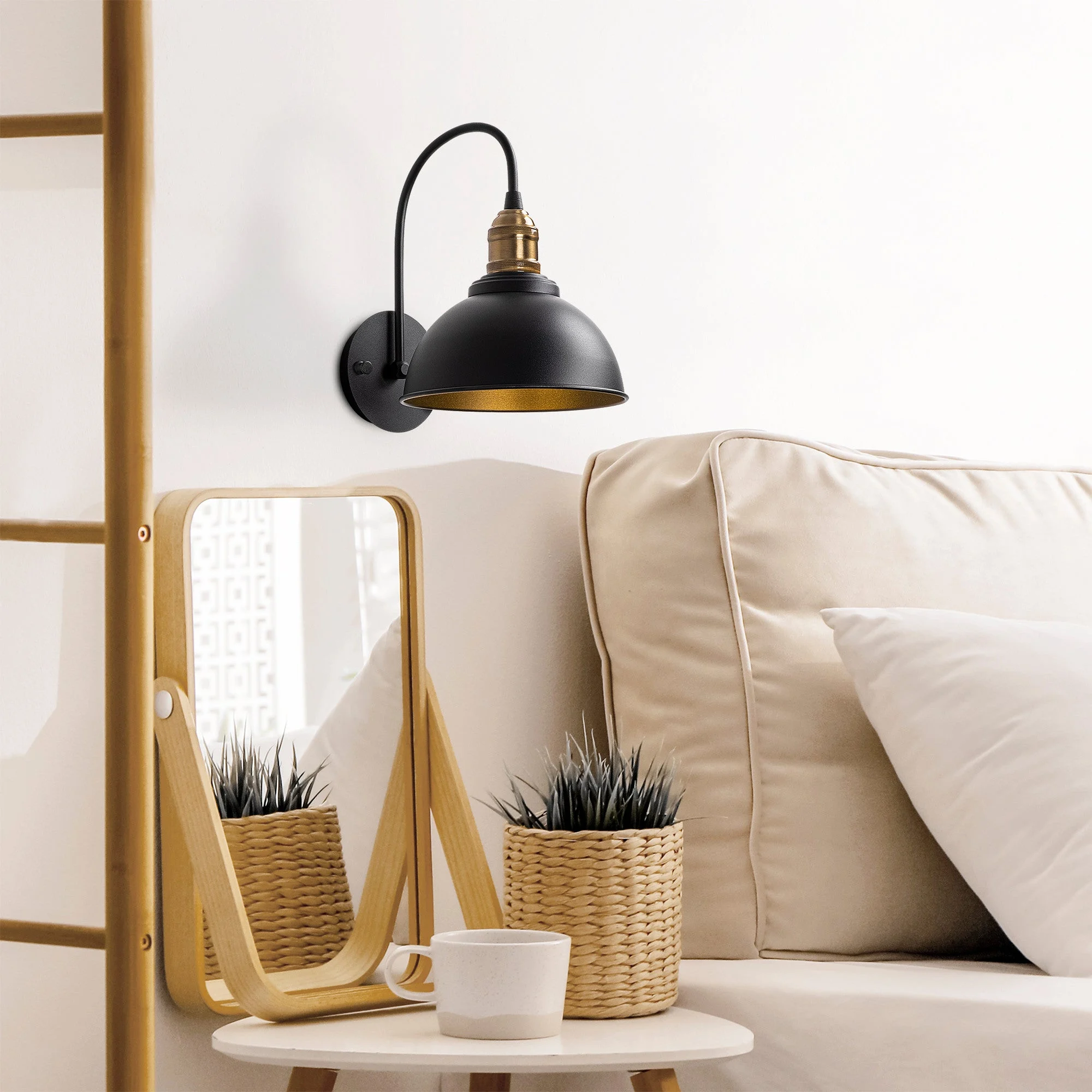 Wandlampe Black Metal Bane