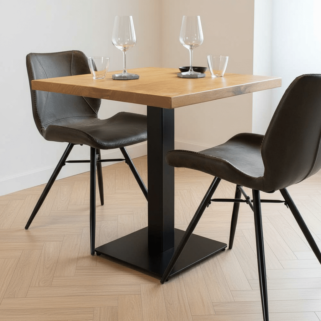 Bistrotisch Mangoholz Quadratisch
