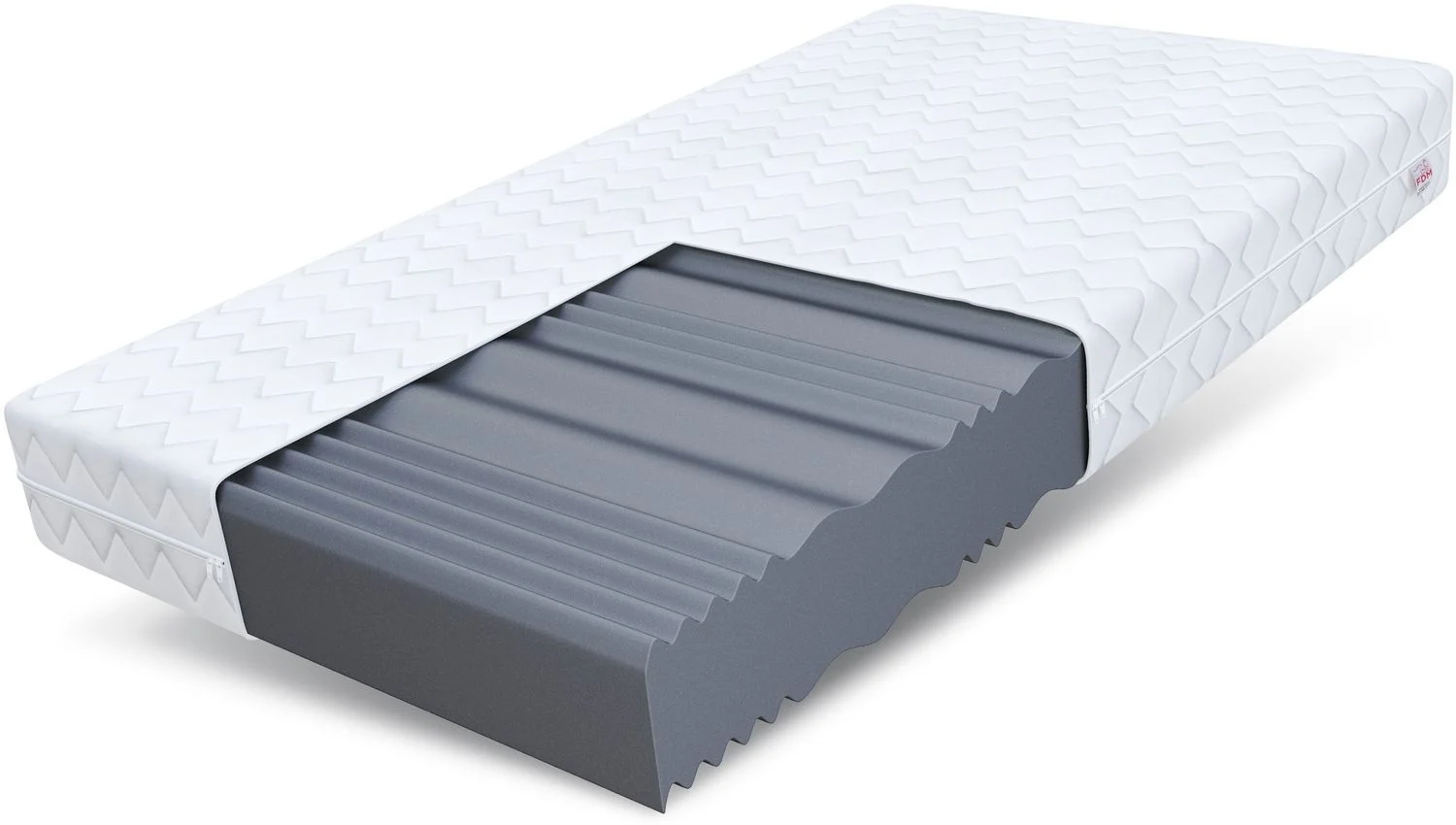 Matratze 180x200 cm COMFORT MAX Double 7 Zonen 20 cm H3 Kaltschaum Wellness