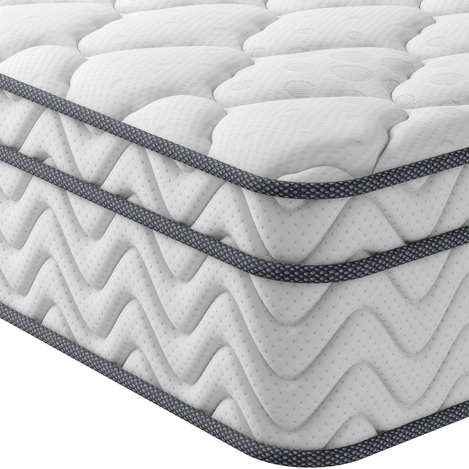 Vesgantti 30cm Höhe Matratze H3 7-Zonen 80x200 cm Taschenfederkernmatratze Mittelfeste Orthopädischem Kaltschaummatratze Öko-Tex Zertifiziert Matratzen Klassik BoxTop