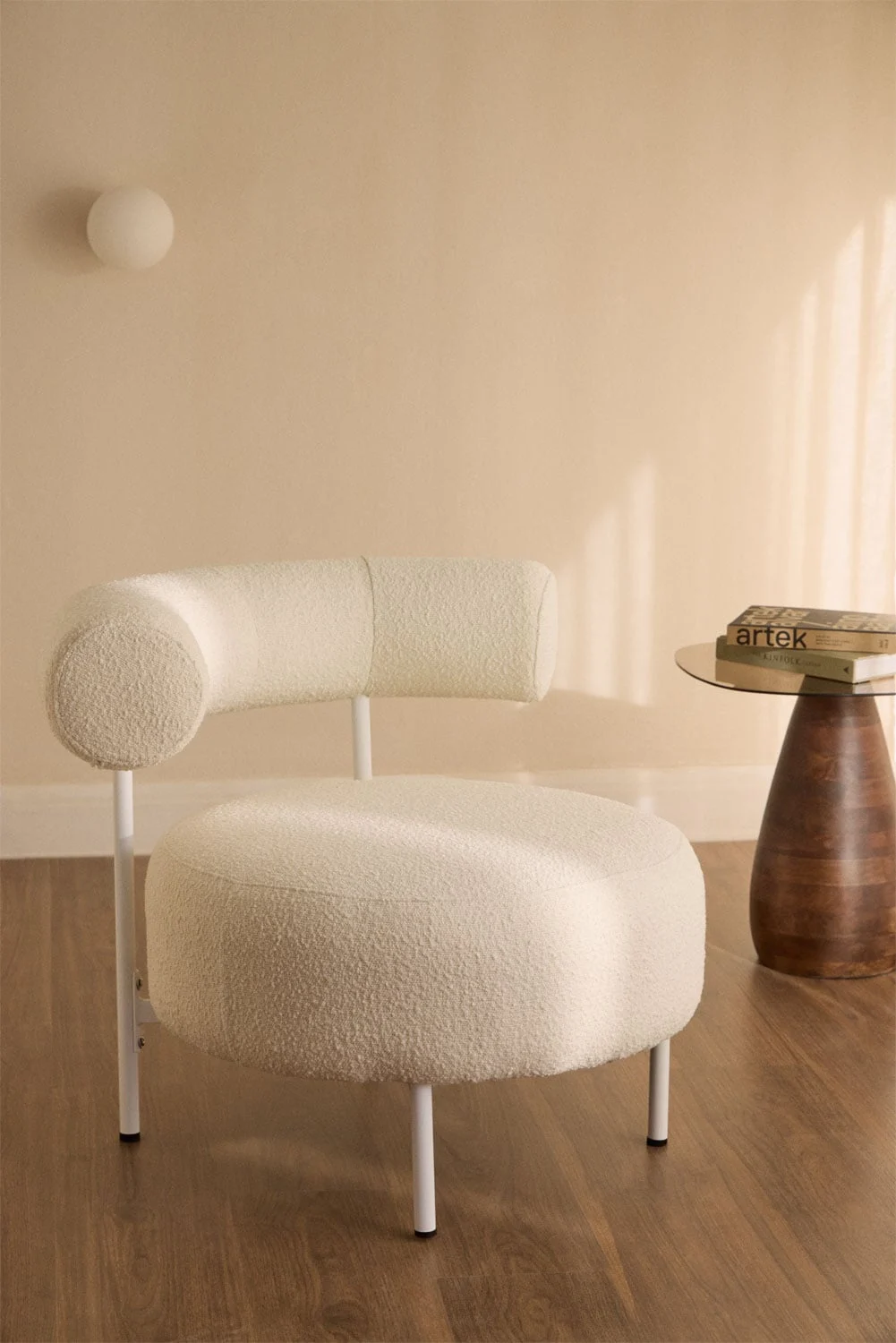 Bouclé-Stoffsessel Arieta