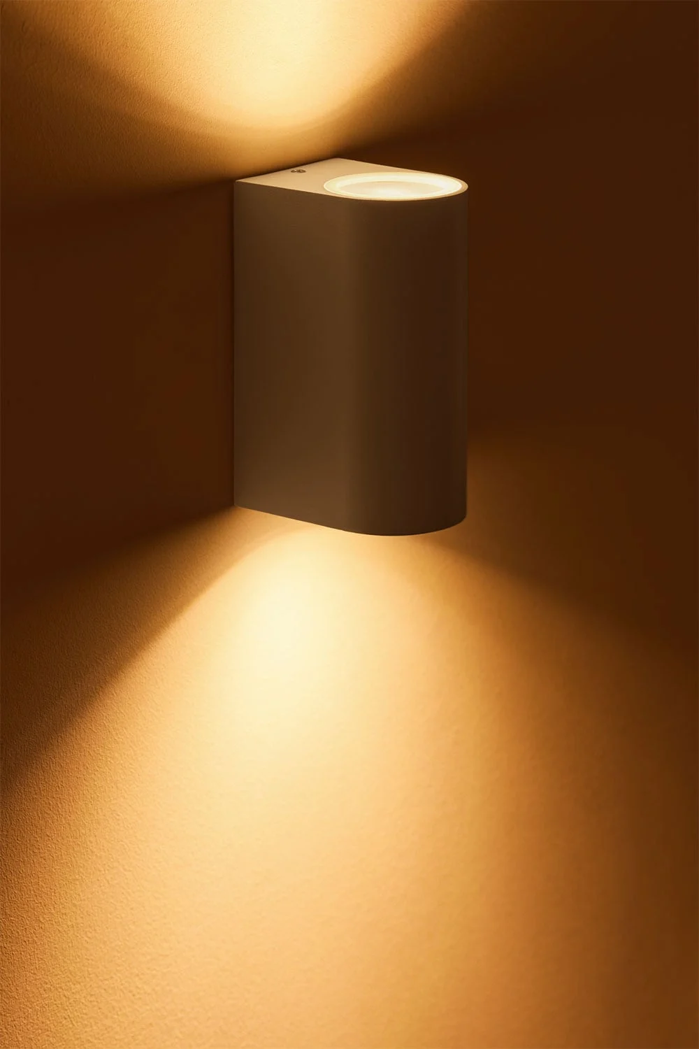Außenwandleuchte aus Aluminium mit 2 Pevot-Lichtpunkten