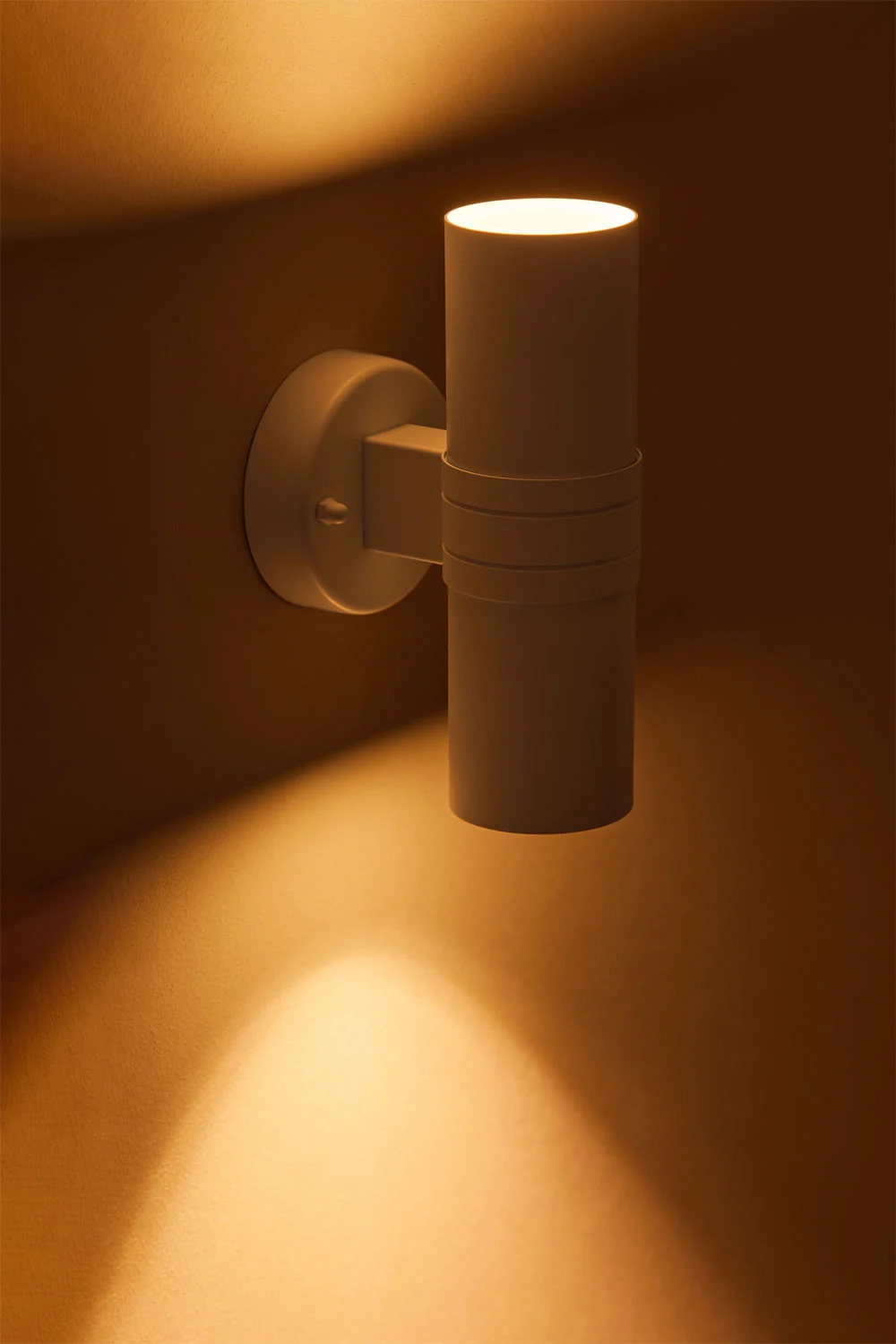 Außenwandleuchte aus Edelstahl mit 2 Grivat-Lichtpunkten