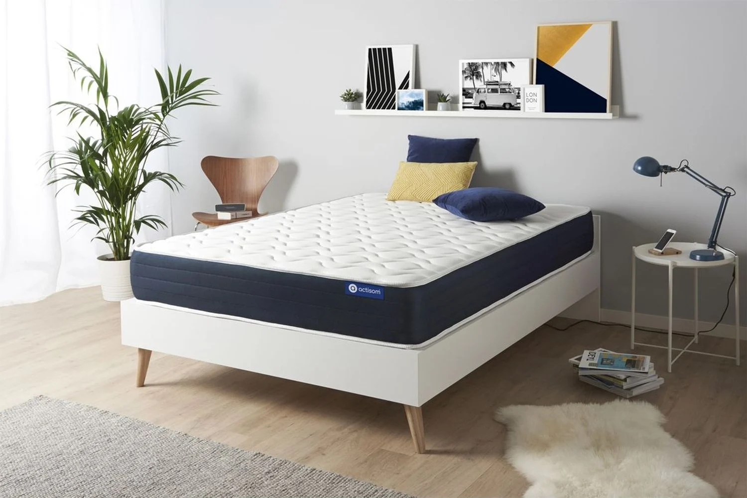 Actimemo sleep matratze 140x190 cm, Memory-Schaum, Härtegrad 2, Höhe : 22 cm, 5 Komfortzonen
