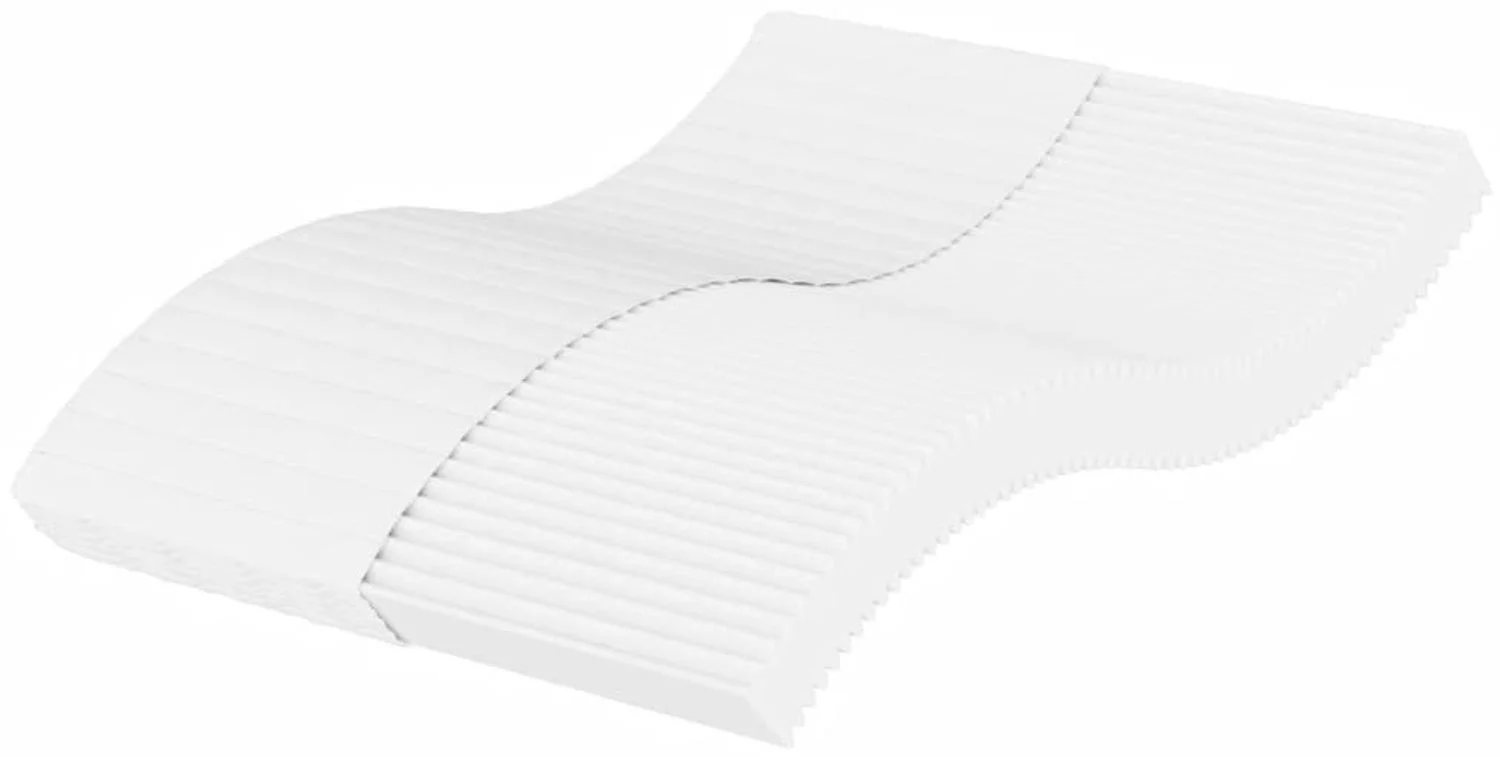 vidaXL Schaumstoffmatratze Weiß 140x220 cm Härtegrad H2 H3 4016642