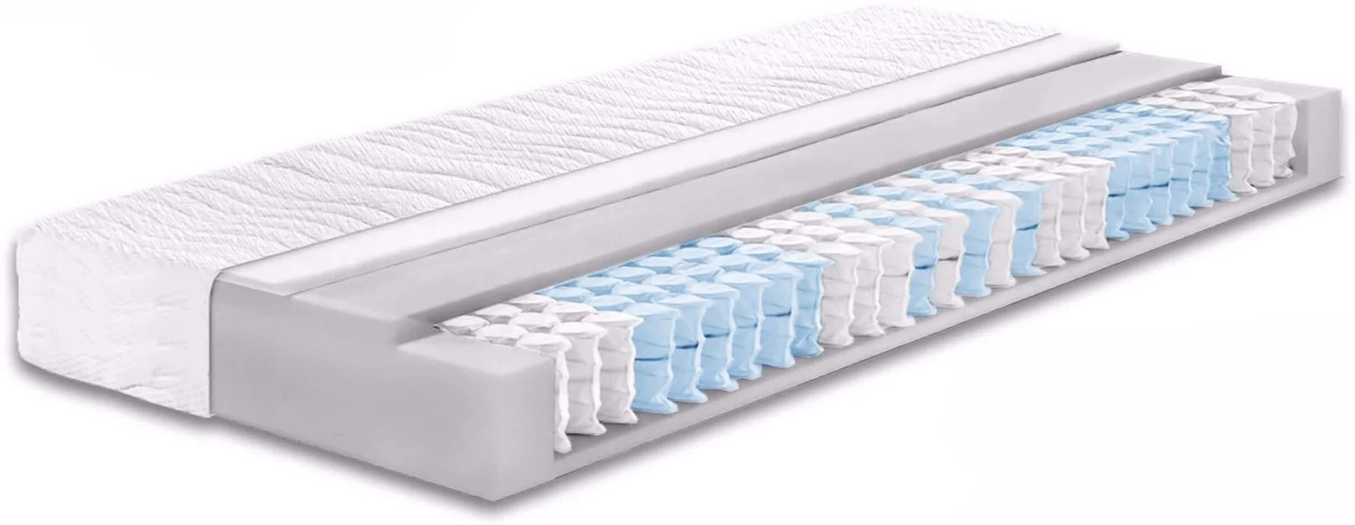 Federkernmatratze BeCo Vario Lux Greenfirst, 22 cm Komforthöhe, Made in Germany, Testurteil SEHR GUT (1,2)* Größe 90 x 200 cm Härtegrad H3 (80 kg - 120 kg)