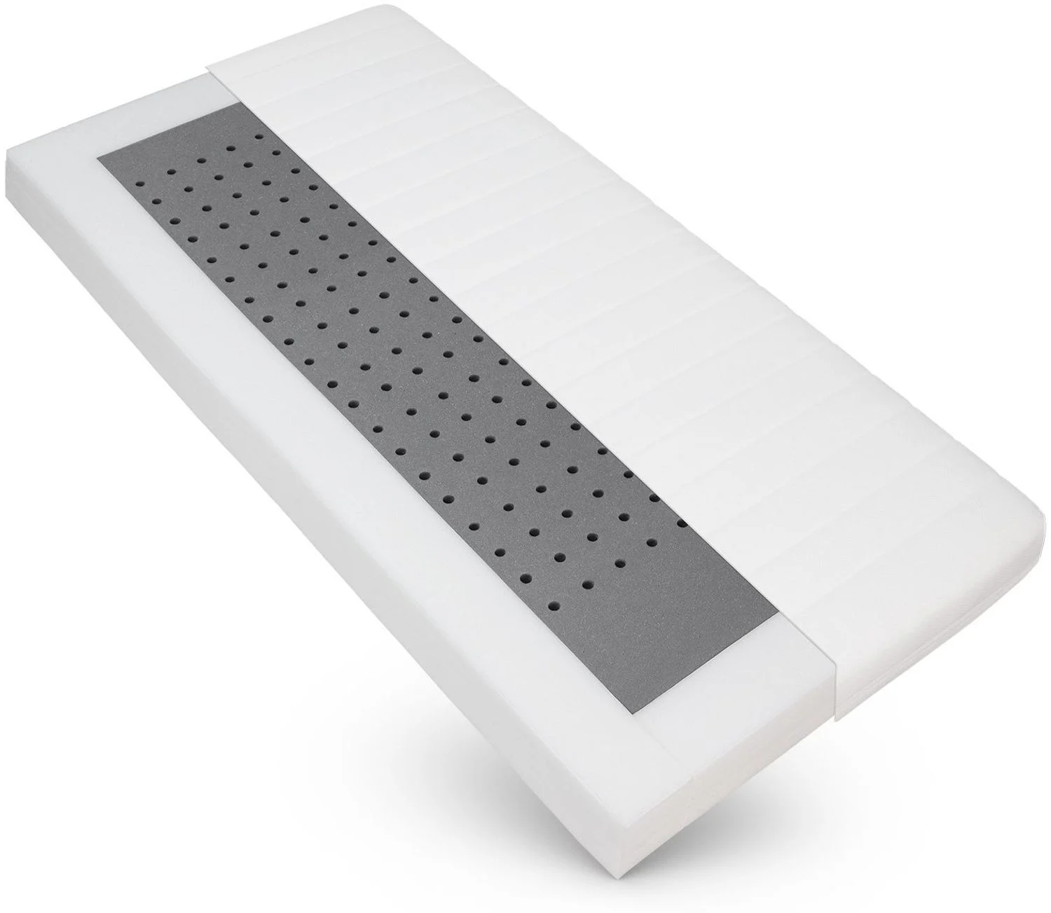Kindermatratze 60x120 mit rundum Trittkante, Höhe ca. 11cm, Bezug waschbar, Kinder Baby Matratze 60x120 für Kinderbett und Babybett, CertiPUR