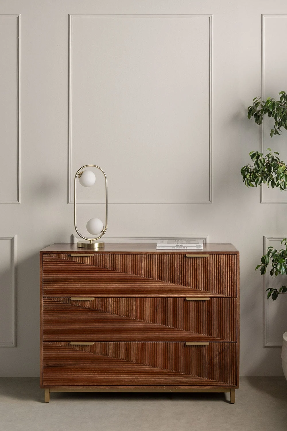 Kommode 110x40 cm aus Mangoholz Baty