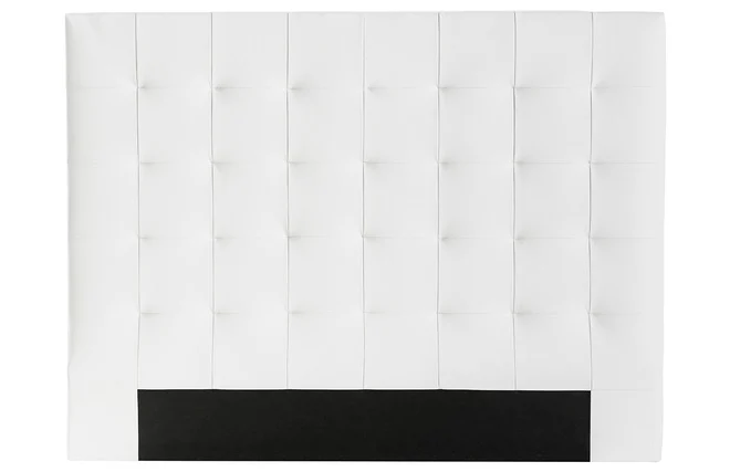 Bettkopfteil gepolstert weißes 160 cm HALCIONA