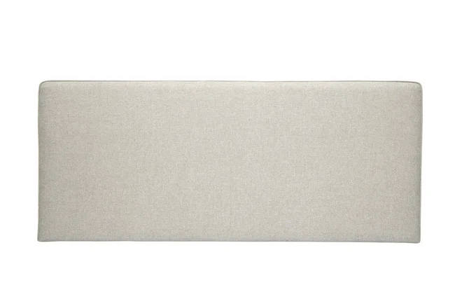 Bettkopfteil zum Aufhängen B180 cm beiger Stoff LILY