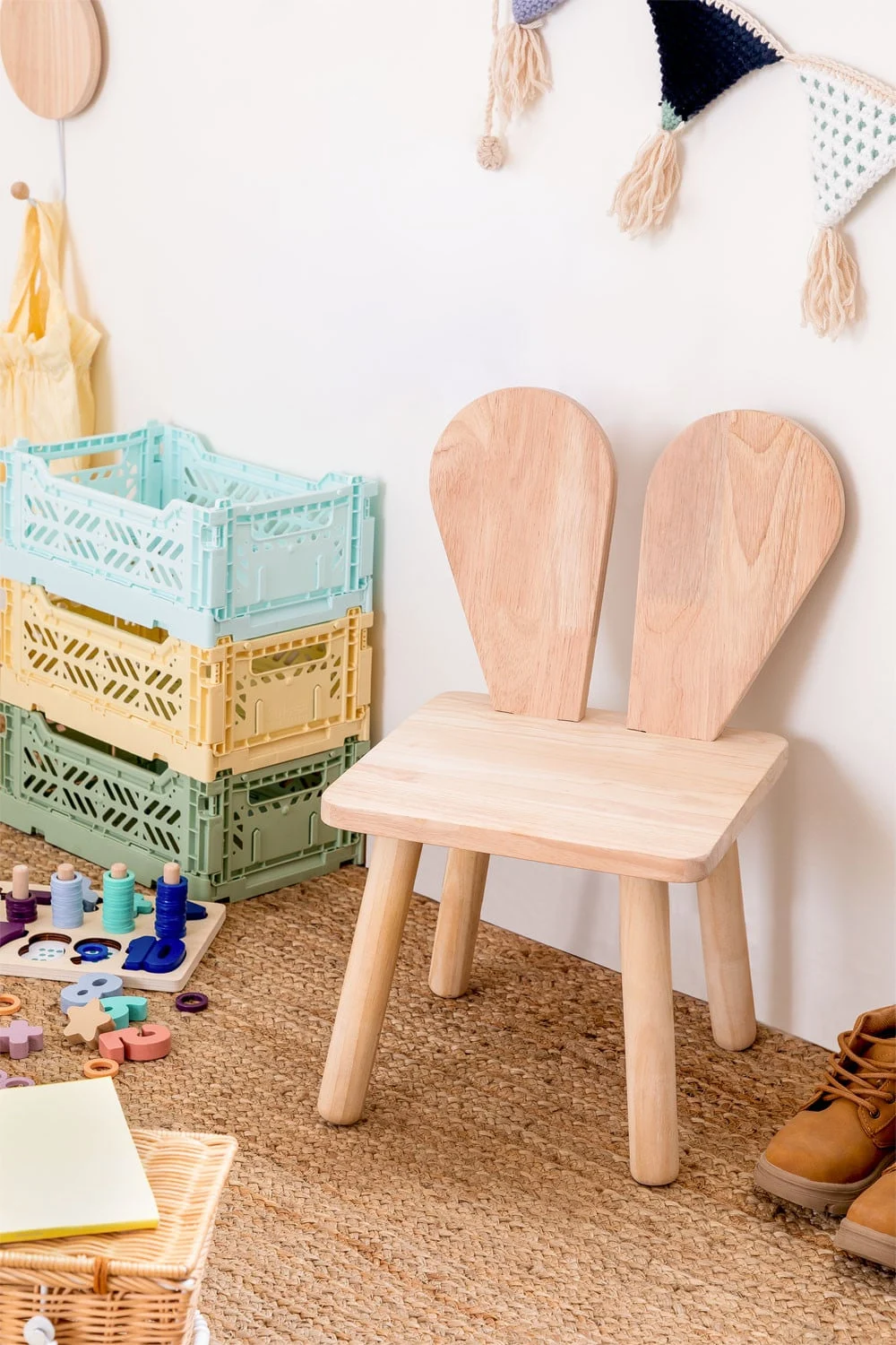 Stuhl aus Kiefernholz Buny Kids