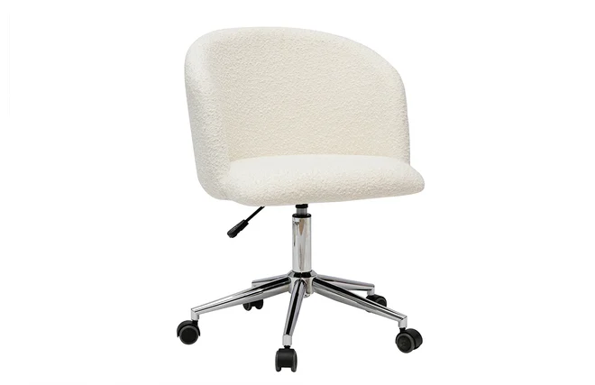 Bürostuhl aus Stoff mit Wolleffekt VANITY