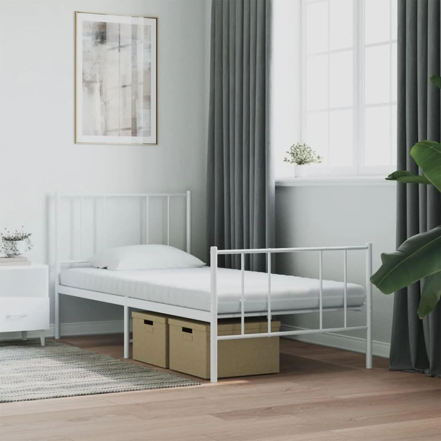 vidaXL Schaumstoffmatratze 75x190 cm Weiß 42029433