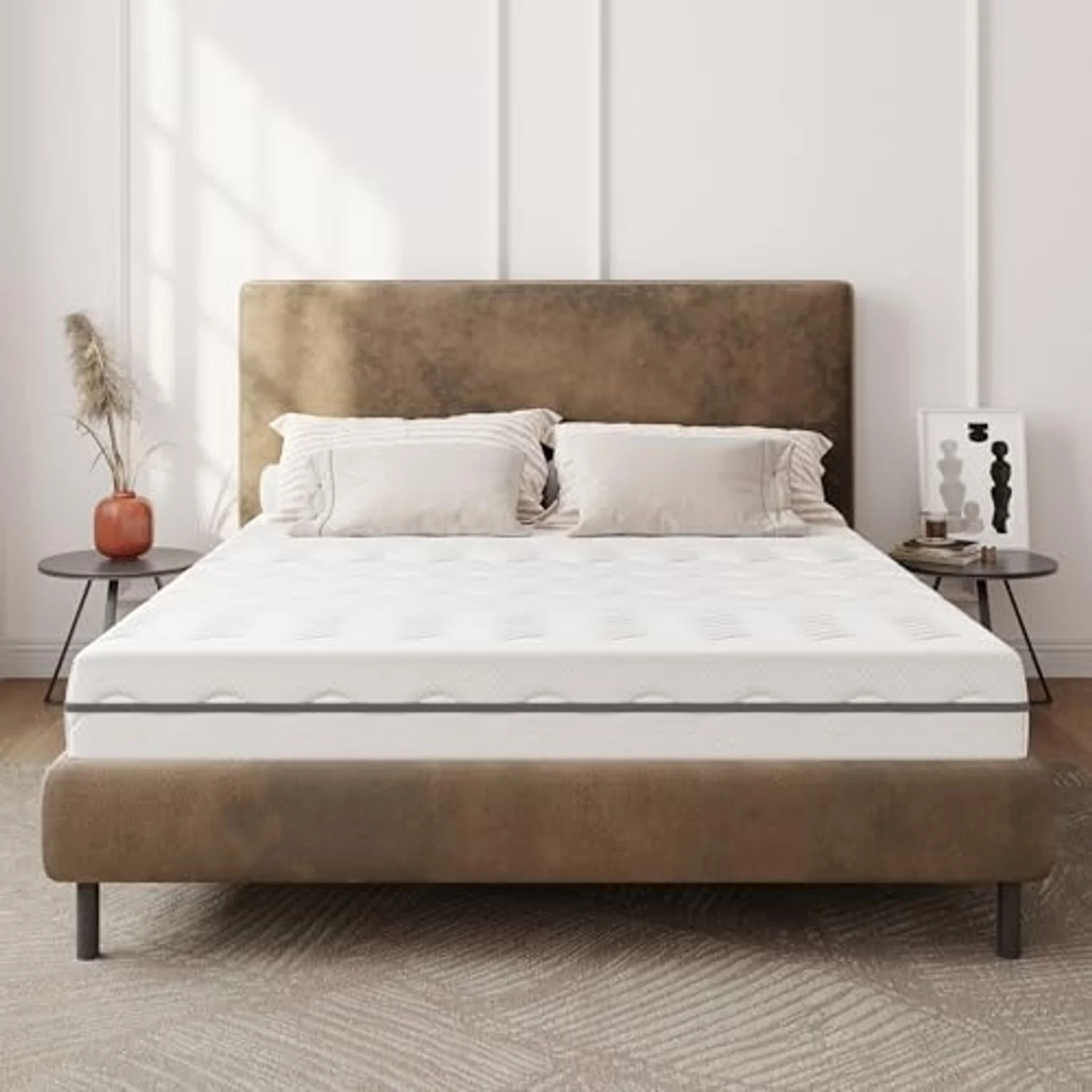 EGO HOME Matratze 140x200 cm 16cm H2-7-Zonen Kaltschaummatratze mit Memory Foam, Orthopädisch & Atmungsaktiv, Öko-TEX Zertifiziert, Punktelastisch, Rückenschonend