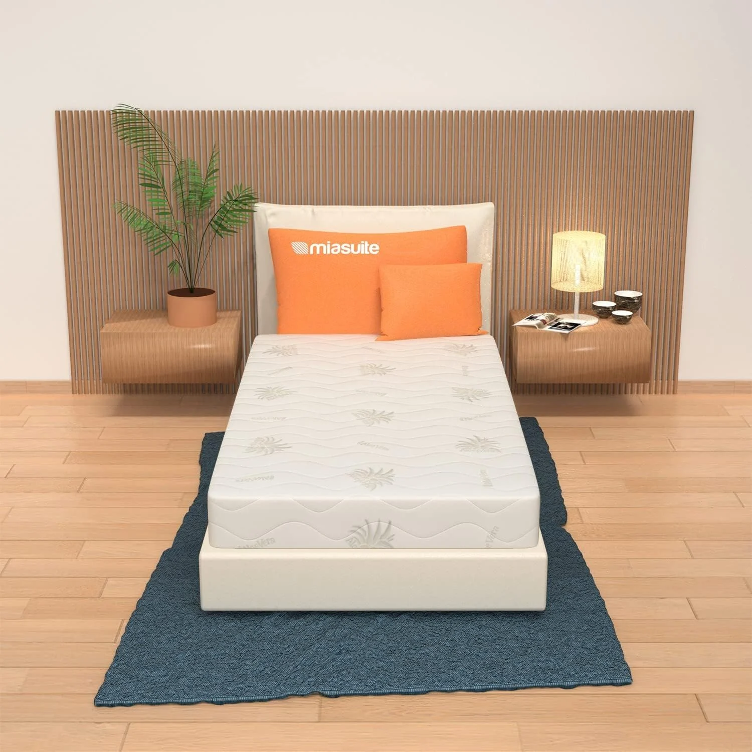 miasuite i sogni italiani Matratze 90x190 Höhe 17 cm, Memory - Medizinprodukt, Abziehbar, Aloe Vera| Baldo