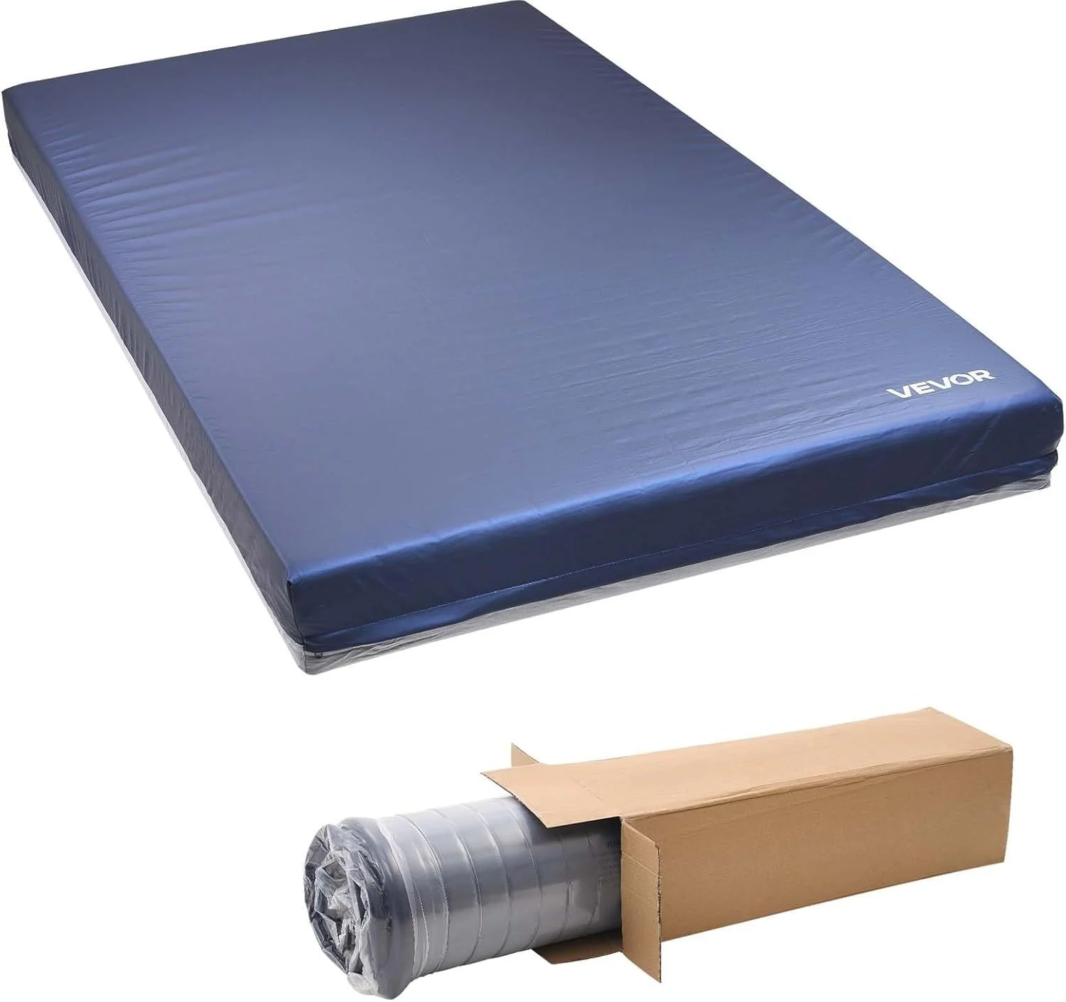 VEVOR Pflegematratze, 295 kg Tragkraft, medizinische Doppelschicht-Schaumstoffmatratze, wasserdicht, für die Behandlung von Dekubitus in Pflegeheimen & der häuslichen Pflege, 2030 x 1067 x 153 mm