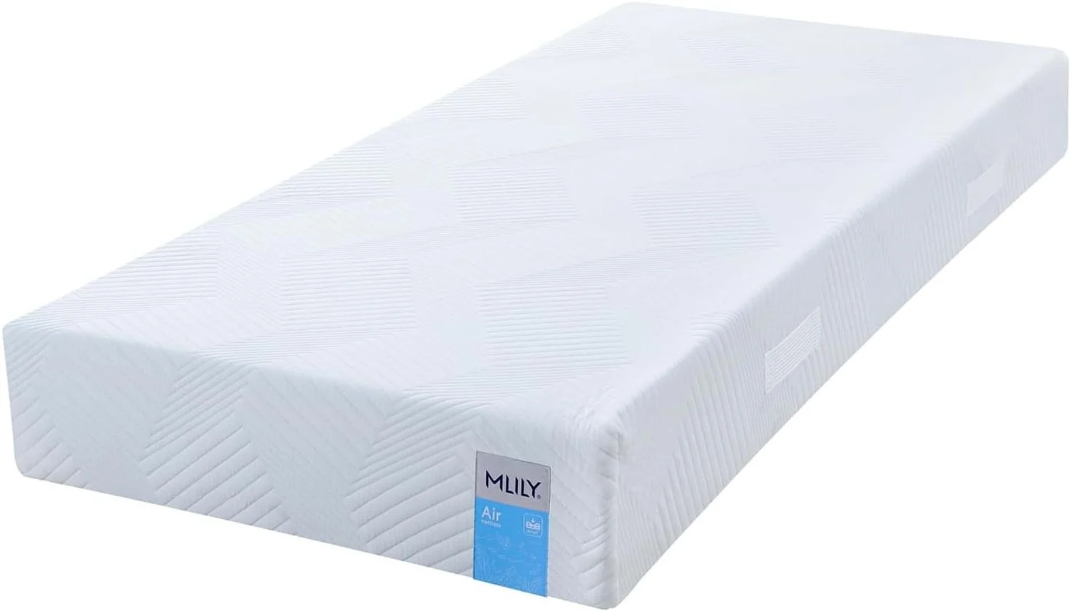 MLILY Matratze Air | IGR Zertifiziert, 100x200 cm, 2in1 Liegehärten mittel/Fester, kühl/wärmer, ergonomische 7 Zonen AirCell/CoolFlex/BlueFlowSchaum SEAQUAL Oeko-TEX 100, CertiPUR