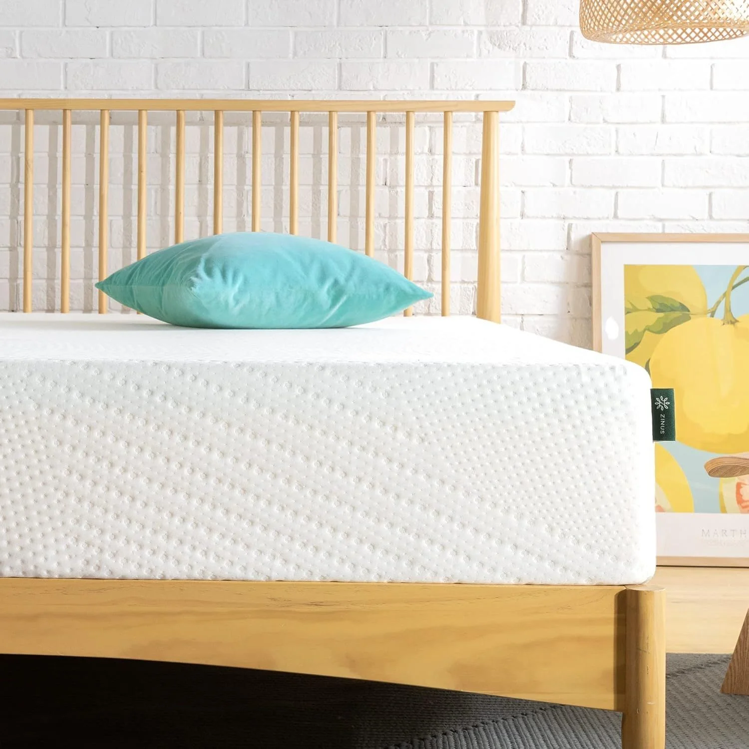 Zinus Essential Memory-Schaum-Matratze mit grünem Tee, anpassbar, 7 Zonen, 150x190 cm, Höhe 25 cm, günstig, Öko-Tex