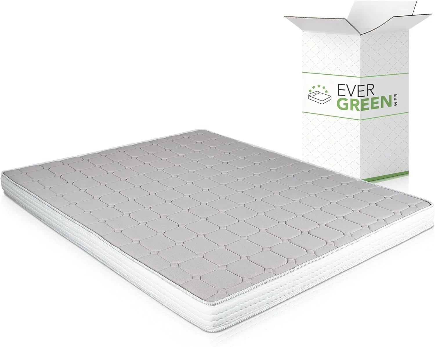 EVERGREENWEB Memory-Foam-Doppelmatratze für Schlafsofa, 14 cm hoch, orthopädische Wasserschaummatratze, hypoallergene und ergonimische Matratze mit weißem Bezug 160x190 – DAYBED