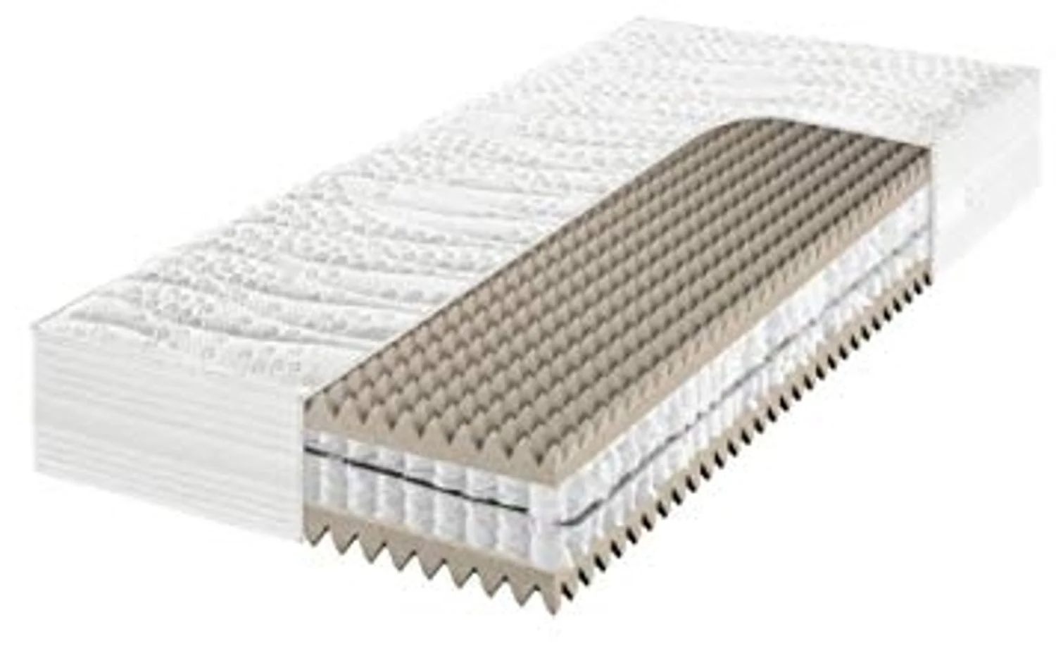 Frankenstolz Pyramedus Matratze mit 3D-Pyramiden-Technologie (Ultra HQR®) 140x200 cm H3
