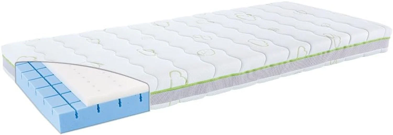 Träumeland Kinder- & Jugendmatratze Schlummerland - mit freistehenden 3D-comfort-pads, Größe 90x160 cm, mehrfarbig, 90 x 160 x 15 cm, T080280