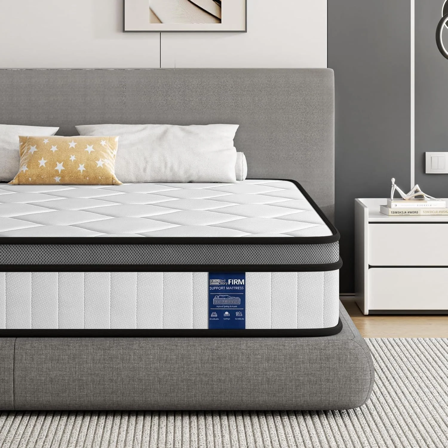 BedStory Matratze 160x200 cm,Federkernmatratze H3 Höhe 20cm Taschenfederkernmatratze Mittelfeste Orthopädischem,Öko-Tex Zertifiziert, Matratze für Kinder und Erwachsene