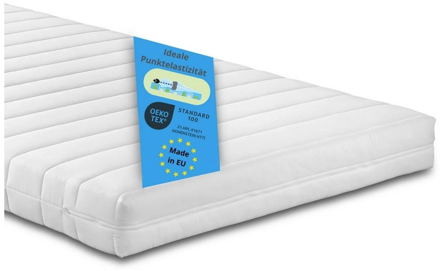 Kaltschaummatratze Comfort Line KS, 90x200 cm, 140x200 cm und weitere Größen, Bodyprotect, 10 cm hoch, punktelastisch, in verschiedenen Härtegraden