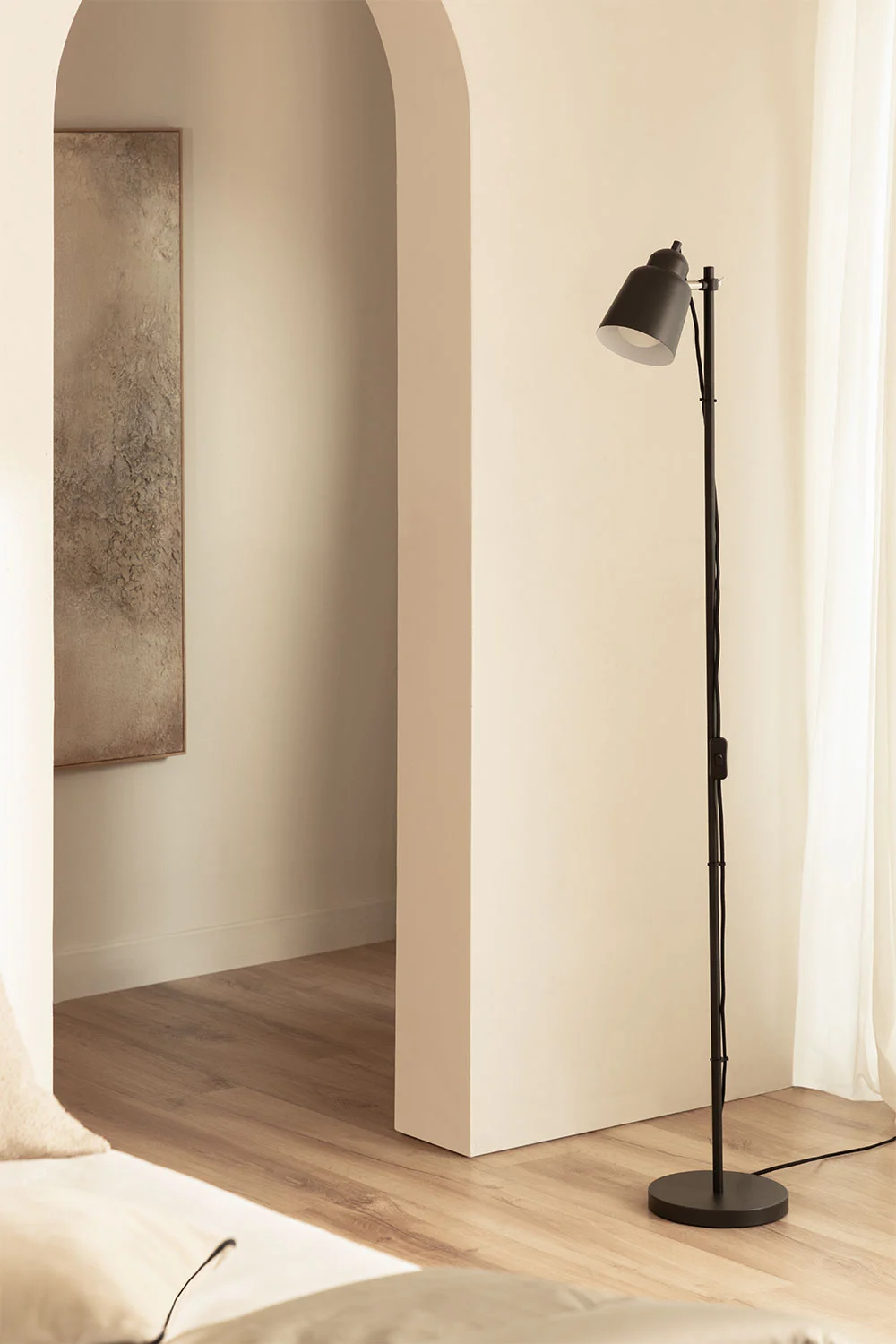 Verstellbare Stehlampe aus Eisen Charlotte