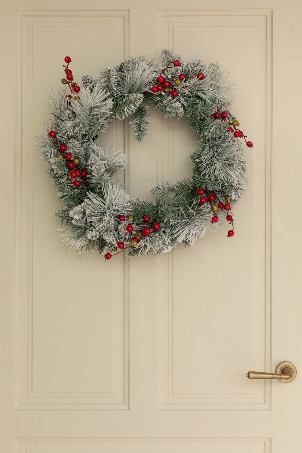 Weihnachtliche Dekorationskrone Ø60 cm mit LED-Lichtern Gaela