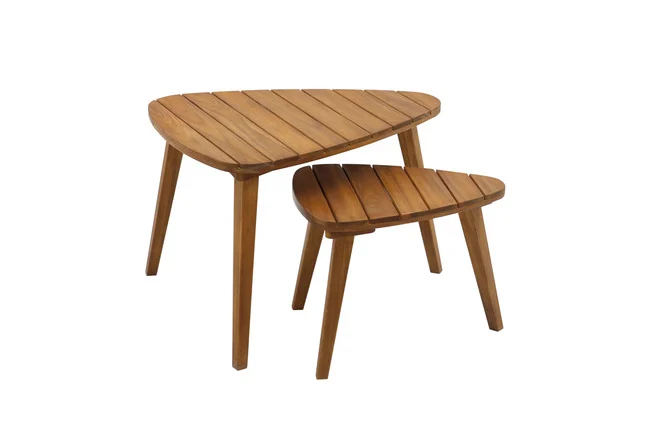Couchtische aus Massivholz (2er-Set) ELQUI