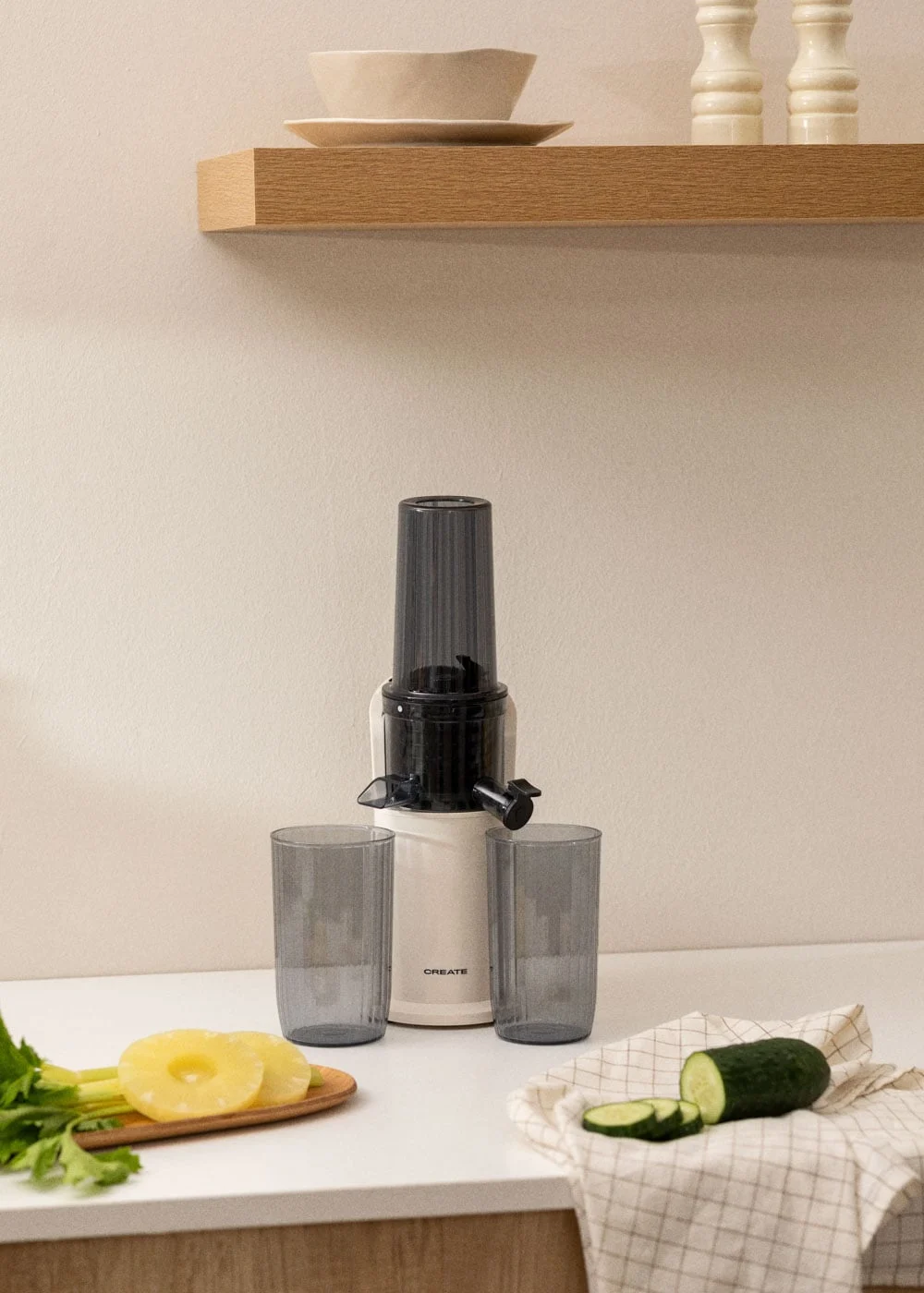 CREATE - JUICER SLOW MINI - langsamer Extraktionsentsafter 150W