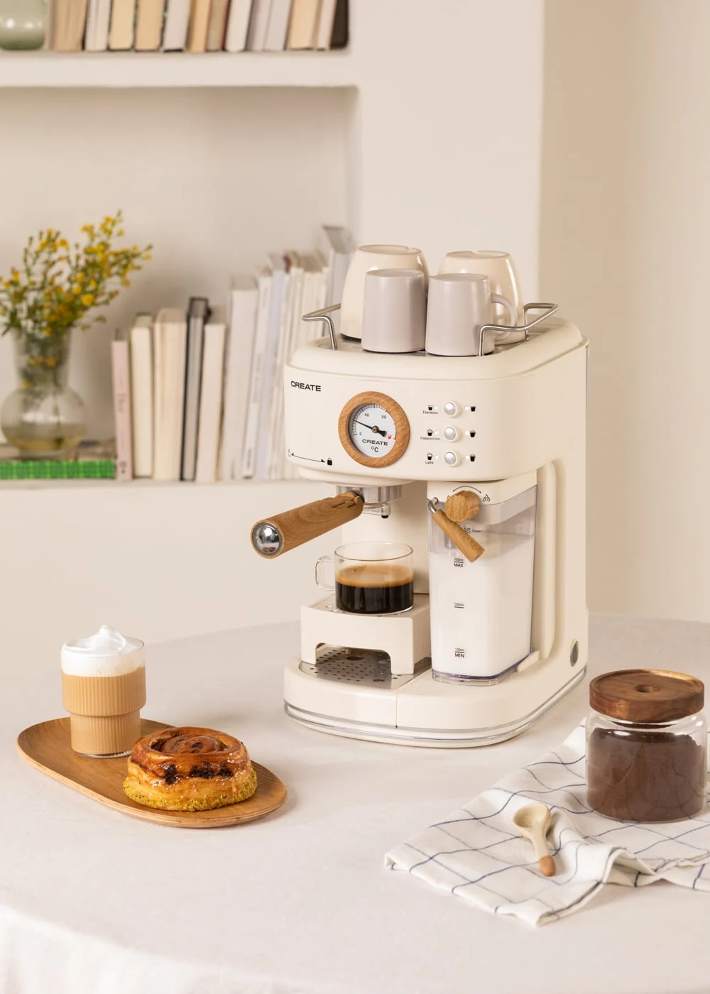 CREATE - THERA RETRO PRO - Halbautomatische Espressomaschine mit 20 bar